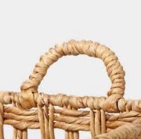 High Quality Water <b>Hyacinth</b> Straw Storage <b>Basket</b> with Metal Frame Wholesale - Product Image 3