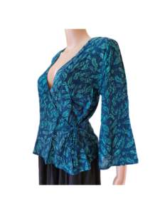 Blusa informal de mujer al por mayor calidad superior 100% algodón punto floral geométrico Primavera Verano popelina tejido sin mangas moda - Product Image 3