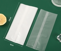 Sacs à sucettes glacées 8*19cm, emballage alimentaire en plastique pour crème glacée, sachet de conditionnement en stock