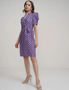 100% vestido Midi bohemio de algodón puro para mujer, respetuoso con el medio ambiente, estampado de bloque de mano indio, cuello en V, ropa de verano a la moda, venta amigable para viajes - Product Image 4