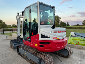 รถขุด Takeuchi TB260 ขนาด 6 ตัน รถขุดขนาดเล็ก 5735 กก. รถขุดตีนตะขาบขนาดกะทัดรัด 48 แรงม้า เครื่องยนต์ดีเซล ระบบไฮดรอลิก ราคาถูก - Product Image 6
