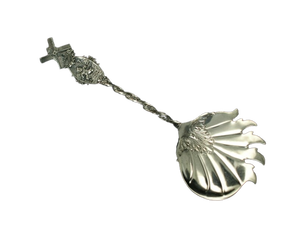 Meilleure cuillère en argent gravée accrocheuse, table de service à salade, ensemble d'ustensiles de cuisine avec longue poignée pour hôtel, restaurant, fête à la maison - Product Image 4