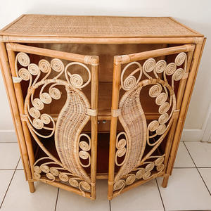 ตู้ทำมือแบบแยกส่วนสไตล์หรูหราสำหรับเก็บไวน์ตู้หวายขายส่ง - Product Image 3