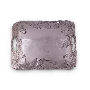 Plateau alimentaire rectangulaire en bois hôtels cuisine décoration plateau de rangement de vaisselle avec poignées en métal - Product Image 5