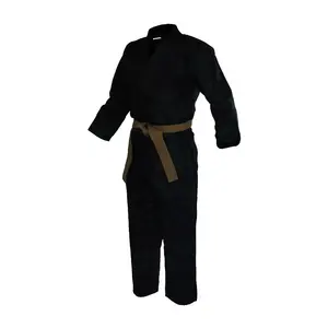 Venta al por mayor de fábrica BJJ GIS logotipo personalizado costura de color contrastante duradero transpirable jiu jitsu kimonokimono de jiu jitsu uniforme - Product Image 6