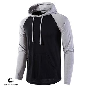 เสื้อฮู้ดผู้ชายสีทึบระบายอากาศ - Product Image 6