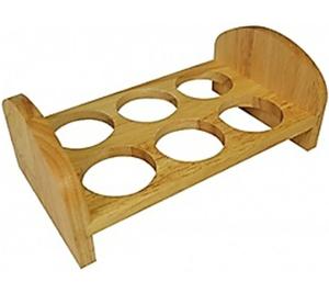 Estante de huevos de 2 niveles de madera de nuevo diseño Calidad superior Tamaño personalizado Hotel y soporte de huevos de cocina a granel. - Product Image 2