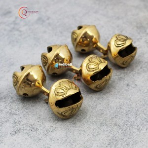 Mini campanas de Navidad doradas surtidas de diseño de lujo para árbol de Navidad decoración de pared del hogar fiestas festivas en decoración de Hotel Resort - Product Image 3