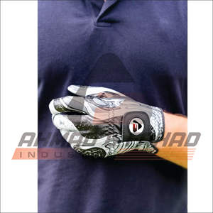 Impression Logo Hommes XXL Gauche Droite Doux Respirant Indonésie Cabretta Gants De Golf En Cuir Avec Marqueur - Product Image 5