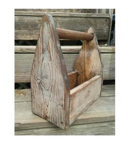 Caddie de service rustique en bois d'acacia fini, présentoir de Bar décoratif personnalisé - Product Image 1