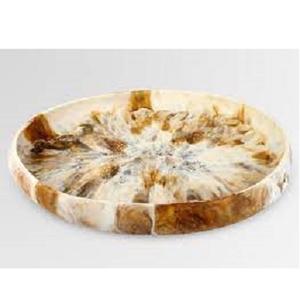 Bol à salade en résine durable pour table à manger, élégant bol de service fait main, idéal pour la maison, la cuisine, les fêtes et l'utilisation quotidienne. - Product Image 2