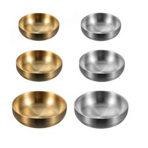 Tazón para servir de superficie lisa de Color personalizado, vajilla decorativa, utensilios de cocina duraderos de acero inoxidable, tazón para servir ensalada hecho - Product Image 3