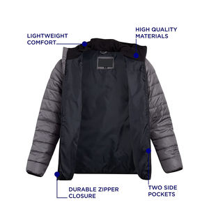 Chaqueta Cortavientos Acolchada para Hombre, Transpirable, de Alta Calidad, con Cuello Alto, Diseño de Burbujas, para Invierno, OEM 2026 - Product Image 4