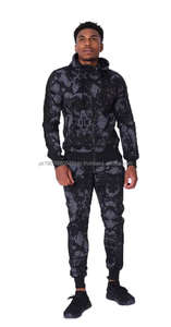 Ensemble de survêtement pour homme imprimé à capuche, manches longues, deux pièces, pantalon, vêtements de sport, survêtement pour homme - Product Image 2