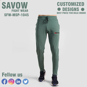 Pantalon à jambes larges pour hommes en coton mélangé respirant avec ceinture réglable et coupe droite ample pour le streetwear décontracté - Product Image 3