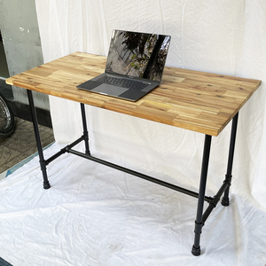 โต๊ะไม้ HBWD027 ทนทาน ขนาด 120x60 ซม. สไตล์โมเดิร์นอินดัสเทรียล ขาทำจากไม้เมลลาก้า เหมาะสำหรับสำนักงาน โรงเรียน โรงพยาบาล - Product Image 4