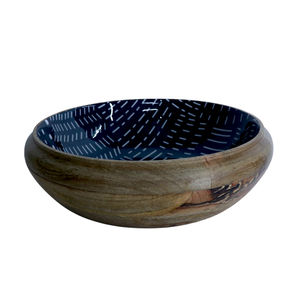 Elegante cuenco de madera con diseño moderno, sostenible y elegante para fiestas de ensaladas o frutas - Product Image 2