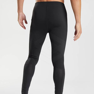 Wholesale Men Fitness Leggings <b>Elastic</b> <b>Waistband</b> Breathable Adjustable Spandex/Polyester Full Length Sport Running Yoga Leggings - Product Image 3