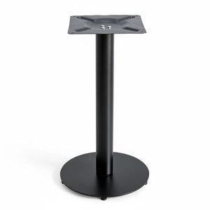Base de table basse ronde de style industriel en fer de 39 cm, durable, en bois de manguier et ciment, mobilier traditionnel pour salon - CHBCF021 - Product Image 1