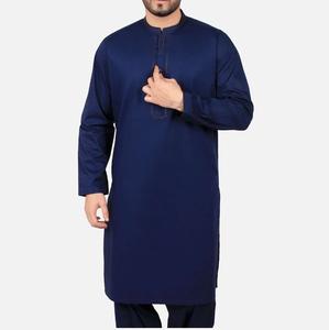 Trajes Kurta para Hombre, Shalwar Kameez Formal de Viscosa, Corte Regular, Largo hasta la Rodilla, Protección Solar, Ropa de Fiesta, Trajes Pakistaníes para Eid - Product Image 3