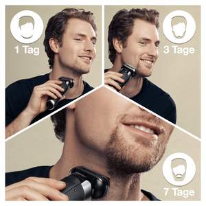 Rasoir électrique premium 5-en-1 avec 4 têtes de rasage, étui de rangement, IPX7, tondeuse à barbe et corps pour homme, station de nettoyage - Product Image 3