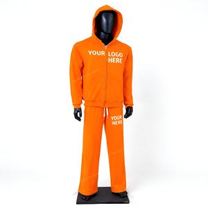 Custom Streetwear Set for Men with Logo Hoodie and Jogger Pants Tracksuit OEM ODM Wholesale Manufacturer Supplier - Product Image 5