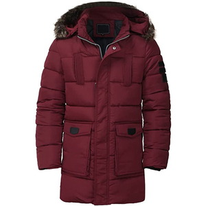 Chaqueta de Invierno Casual para Hombre, Chaqueta Acolchada Cálida, Abrigo con Capucha, Parka Gruesa, Cortavientos, Transpirable - Product Image 5