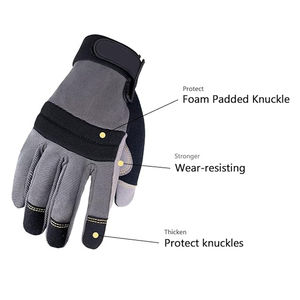 Guantes de trabajo para hombre diseñados para trabajos industriales, de almacén, manipulación mecánica, con agarre cómodo, flexibilidad y protección. - Product Image 5
