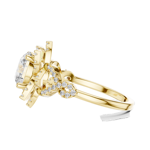 Bague halo en diamant de laboratoire 1,82 CT pour femme, clarté VVS-VS EF, or 18 carats, 14 carats, 10 carats et argent 925, or rose, or jaune, or blanc - Product Image 6