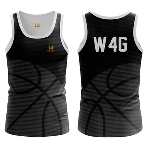 Camiseta Deportiva Personalizada Sublimada para Hombre, de Spandex, para Gimnasio, Atletismo, Transpirable, de Secado Rápido, Chaleco Deportivo de Punto - Product Image 4