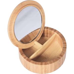 Miroir et boîte à bijoux ovale en bambou Spirella ALAIS - Product Image 1