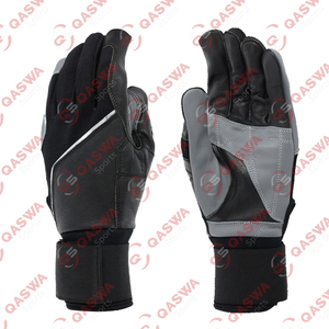 <b>Long</b> Cuff Genuine Leather Baseball Batting Gloves Professional Custom Logo & Design Baseball Softball Gloves - Product Image 3