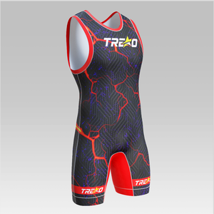 <b>Mens</b> Wrestling <b>Singlet</b> Martial Arts Custom Sublimation Stretch Breathable Wholesale Design spandex wrestling suit compression - Product Image 2