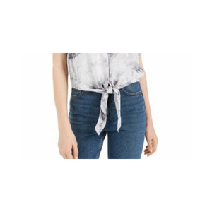 Camicia Ultra Flirt per ragazzi con orlo annodato, colore grigio, in chiffon di rayon, taglia X-Large - Product Image 3