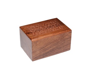 Hand Carved Wooden Cremation <b>Urn</b> for Ashes Wooden <b>Pet</b> <b>Urns</b> Manufacturer Exporters of Wooden <b>Urns</b> - Product Image 4