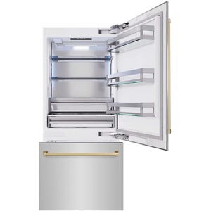 Réfrigérateur électrique Zline RBITZ30436CB Autograph Edition 36 pouces avec congélateur inférieur 19,8 pi³ Distributeur d'eau avec machine à glaçons - Product Image 2
