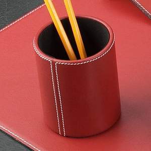 Luxury Design Leather Round Pencil Pen Cup <b>Holder</b> Organizer for Desk Table Decoration for Office School High Quality - Product Image 6