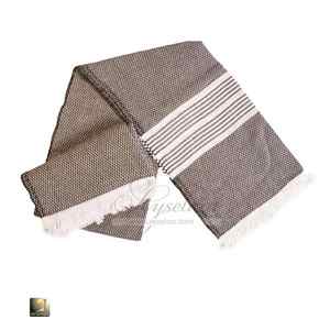 Logotipo personalizado tejido plano 100% algodón toalla turca textura suave ligero Hammam Fouta para Spa piscina Resort Toallas de playa - Product Image 4