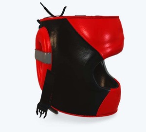 Protège-tête en cuir de qualité supérieure avec cadre en fer pour la boxe, le MMA et le Maui Thai Professional Custom Design Training Boxing Head Guard - Product Image 3