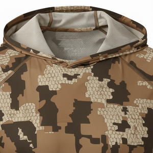 Camisa de Pesca con Capucha de Manga Larga para Hombre, Camuflaje, Secado Rápido, Poliéster, UPF 50, Estilo Pullover - Product Image 5