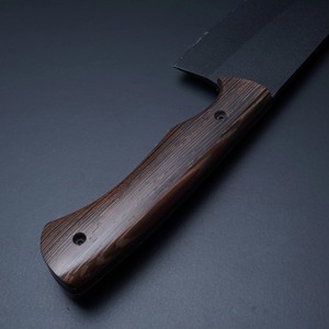 มีดเชฟสแตนเลสพร้อมที่จับไม้กุหลาบงานแฮนด์เมด - Product Image 4