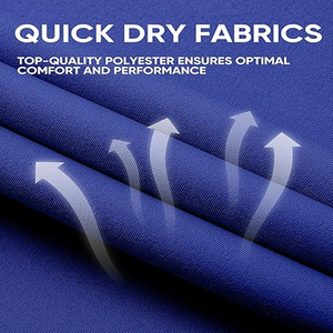 Logo personnalisé brodé respirant bouton sport hommes chemises de golf 100% coton tricoté à manches courtes anti-rides chemises de jeu - Product Image 6