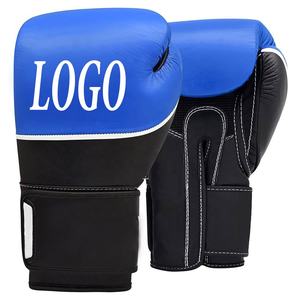 Best Quality Custom Logo Cowhide Genuine Leather <b>Boxing</b> Gloves Professional Sizes for Adults Hot Selling Martial Arts <b>Gear</b> - Product Image 1