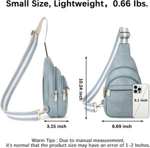 Sac bandoulière élégant en <span class=keywords><strong>cuir</strong></span> pour <span class=keywords><strong>femme</strong></span> avec sangle réglable et fermeture étanche, sac de poitrine, fabricant de sacs à main - Product Image 2