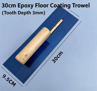Outil de raclage pour peinture de sol, spatule et niveleur pour époxy - Truelle crantée en fil d'acier pour finition du ciment
