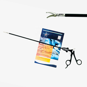 <b>Laparoscopic</b> Bipolar Curved Metzenbaum Forceps Minimally Invasive Surgery Curved Jaw Precision Tissue Dissection Stainless Steel - Product Image 1