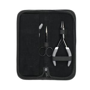 Kit Profesional para Extensiones de Cabello con Pinza Negra para Crimpar y Remover, Abridor de Anillos Micro para Ajustar Cuentas y Tijeras Pequeñas - Product Image 4