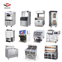 GRACE Équipement de cuisine de restaurant de restauration rapide de style Burger King en acier inoxydable à haute efficacité, solution professionnelle