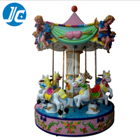 Manège pour enfants rond, carrousel de fête foraine, à monnayeur, en ABS et métal, personnalisable, anglais, 220V/110V, pour centre commercial
