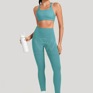 Legging de yoga personnalisé en polyester à taille élastique Legging léger de style unique pour femmes - Product Image 4